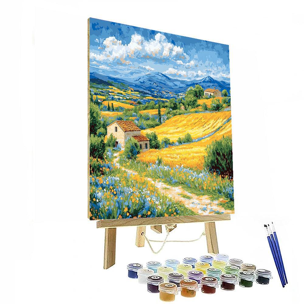 Vincent Van Gogh Inspired Sunlit Provence Fields  Paint By Numbers