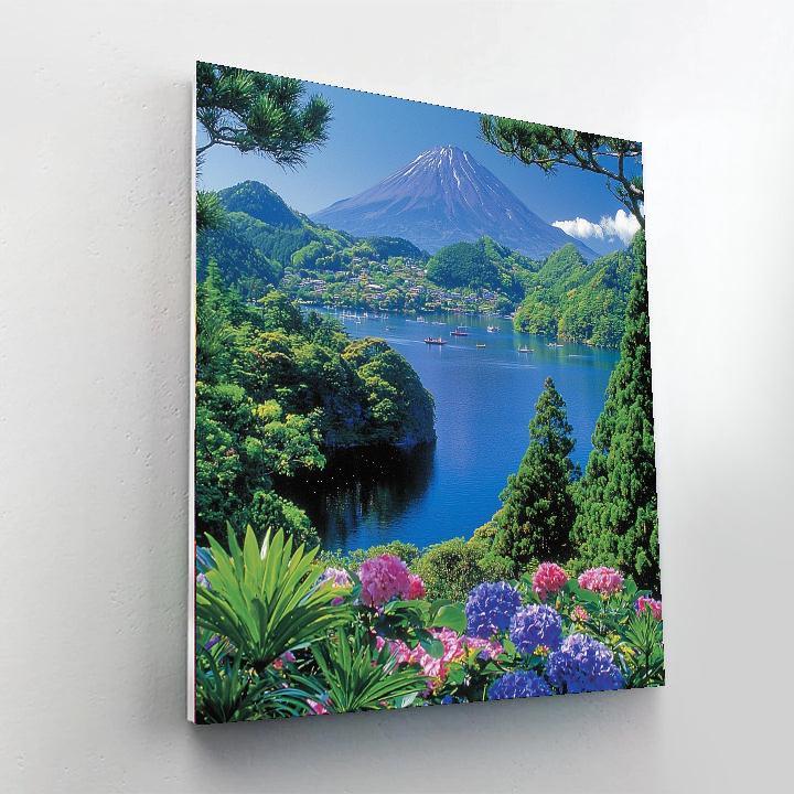 Mount Fuji Viewing From Hakone Painting Number Kit