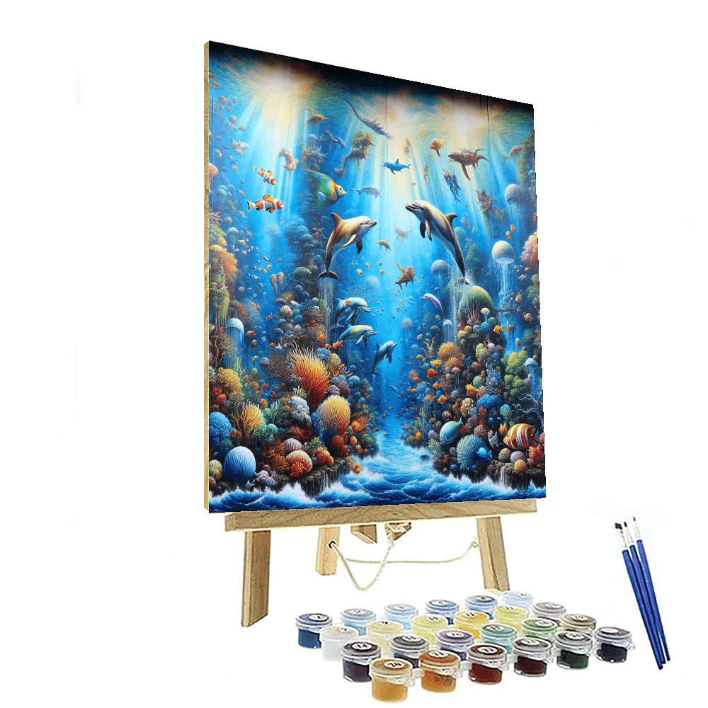 Fantasy Undersea Kingdom Paint By Numbers Art