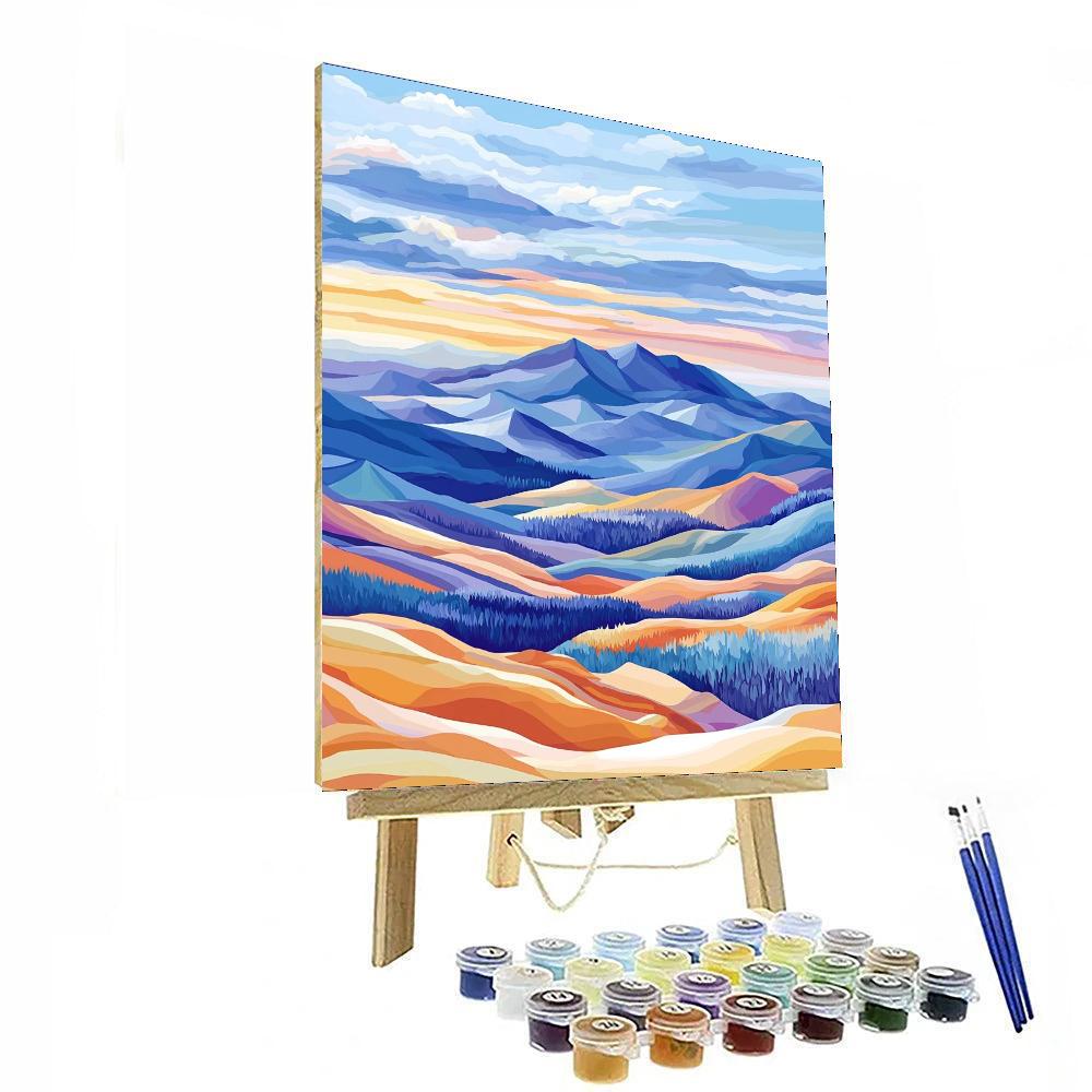 Paul Cézanne Inspired Mountain Mirage  Paint By Numbers Kits