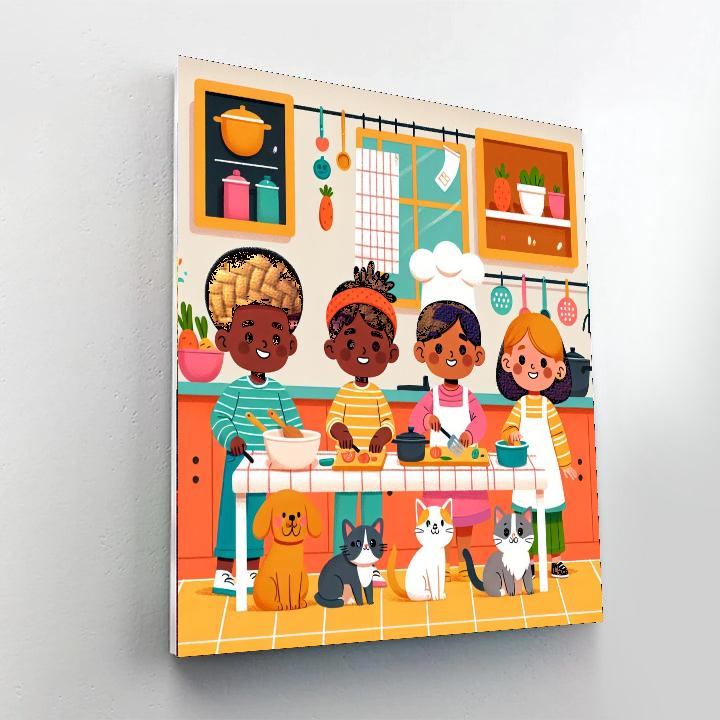 Kooky Kitchen Fun Number Painting