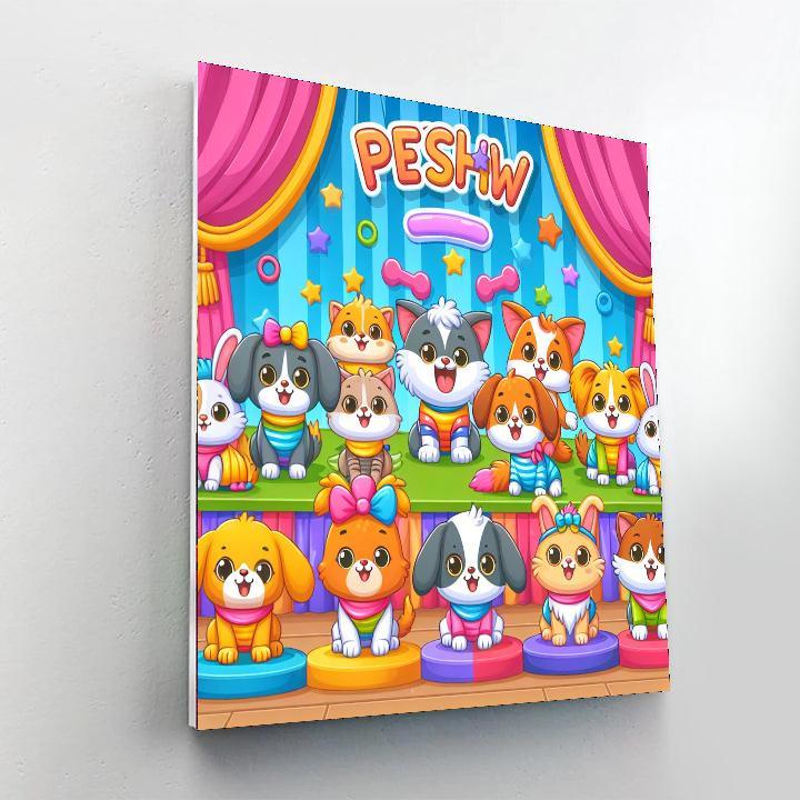 Charming Pet Show Extravaganza Paint By Numbers Kits