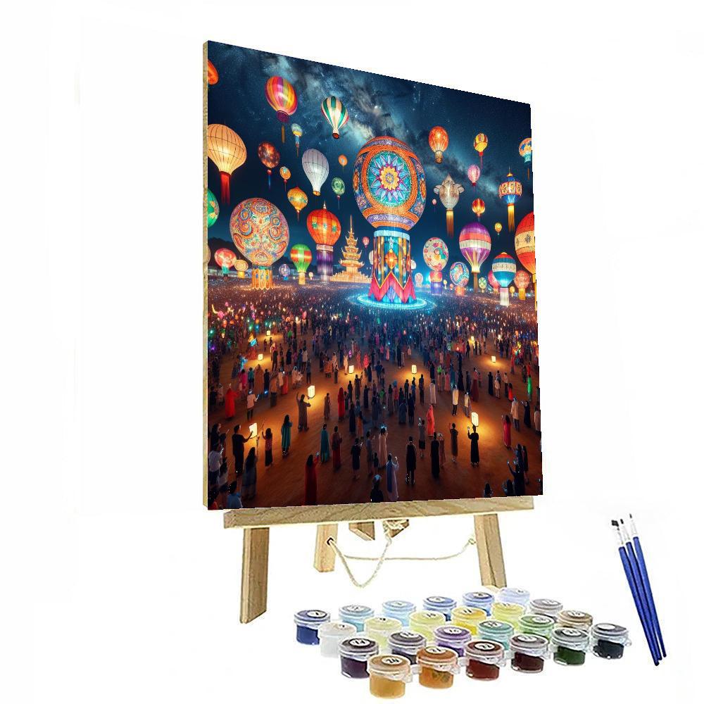 Giant Lantern Festival Painting Number Kit