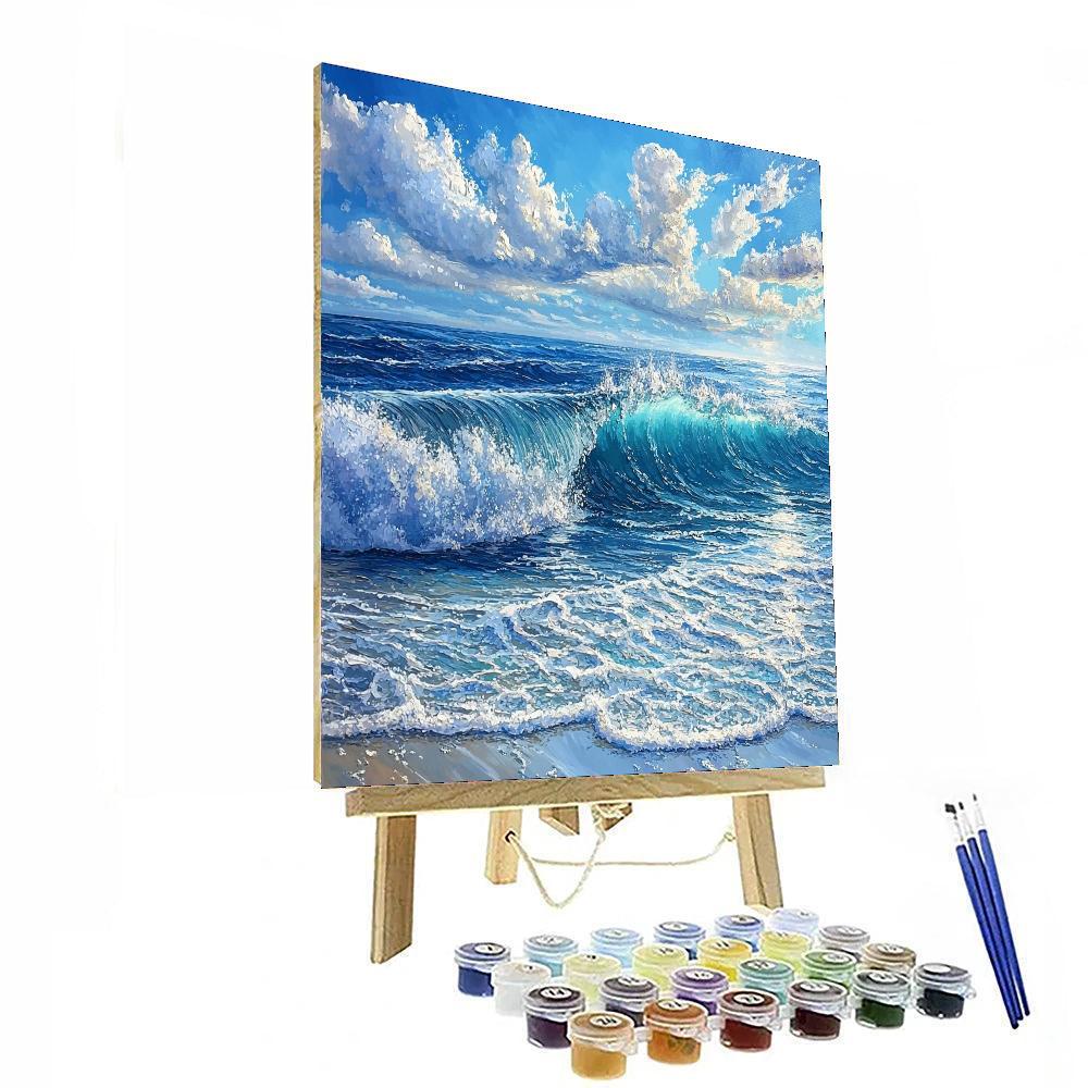 Michelangelo Inspired Majestic Waves  DIY Paint By Numbers