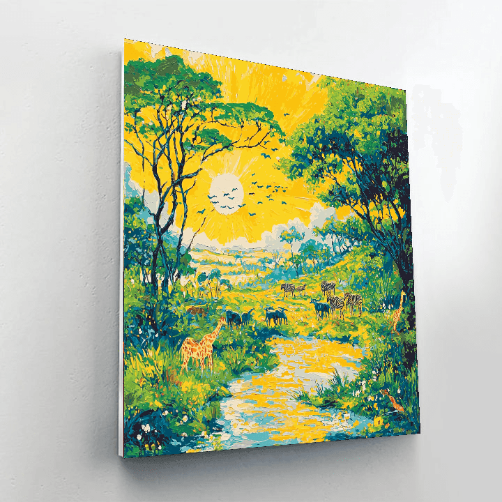 Salvador Dali Inspired Dreamscape Safari  Paint By Numbers Kits