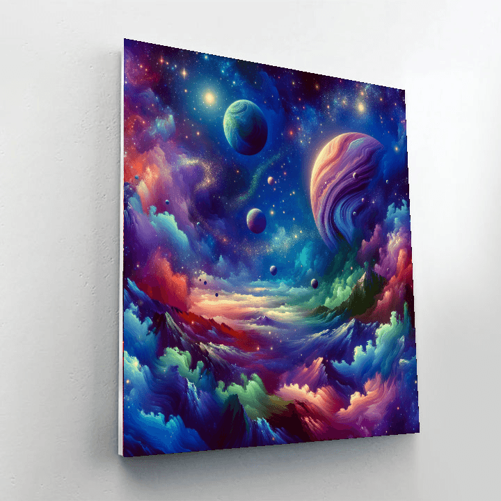 Galactic Wanderlust Journey Paint By Color