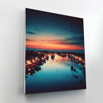 Twilight At The Harbor Paint By Number