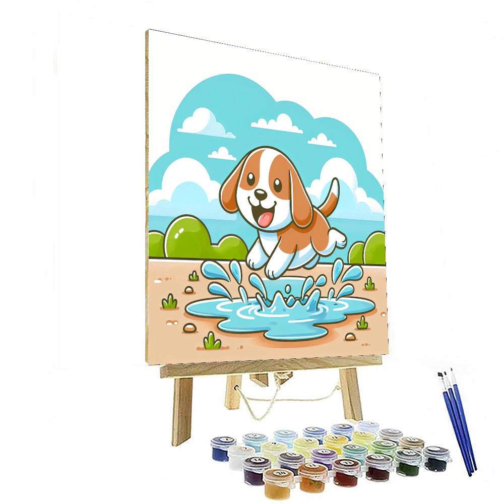 Bubbly Beagle DIY Paint By Numbers
