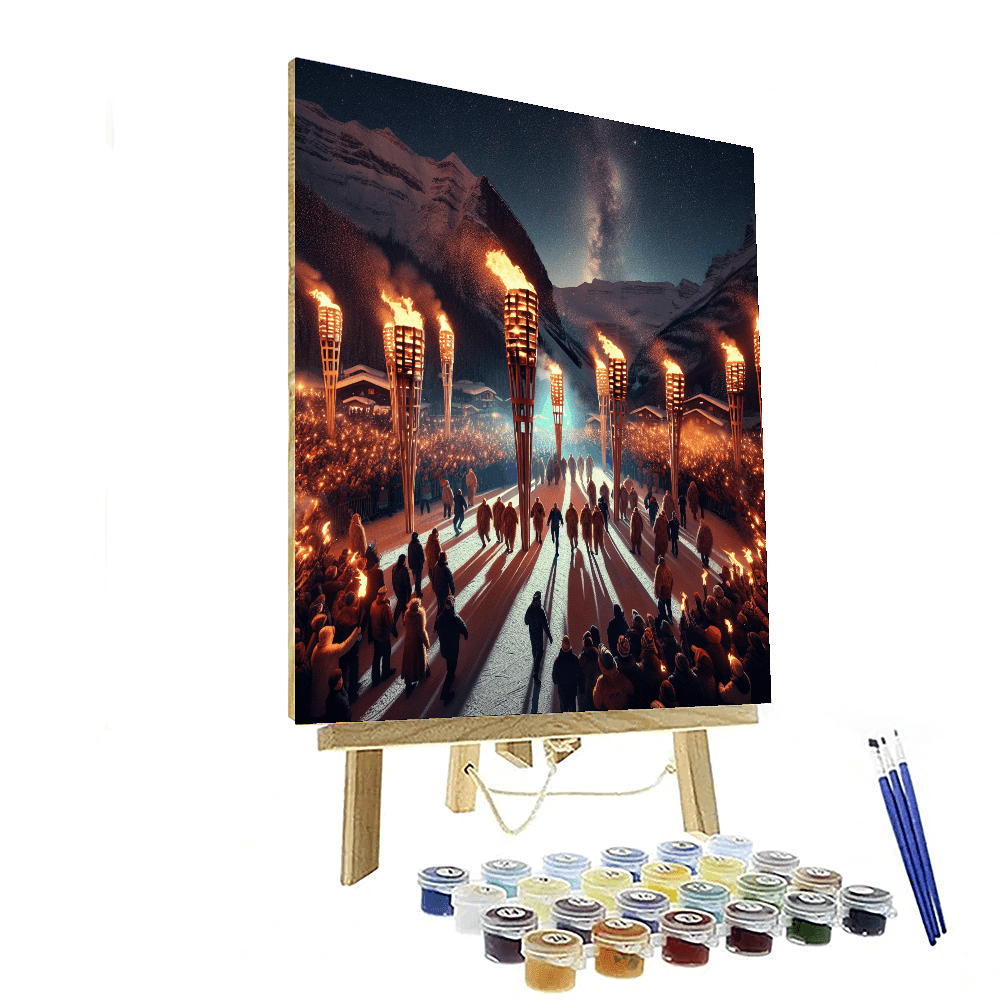 Nozawa Onsen Fire Festival - Japan Paint By Number