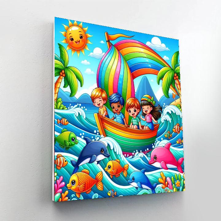 Cheerful Ocean Voyage Paint By Numbers