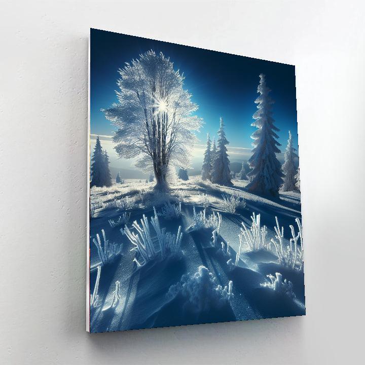 Frosty Winter Enchantment Painting Number Kit