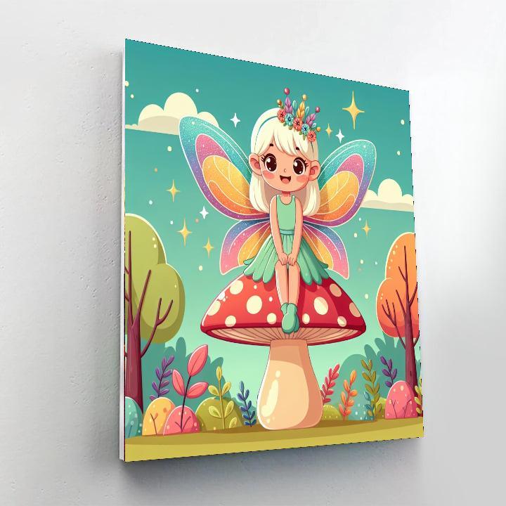 Playful Fairy Paint By Numbers Art