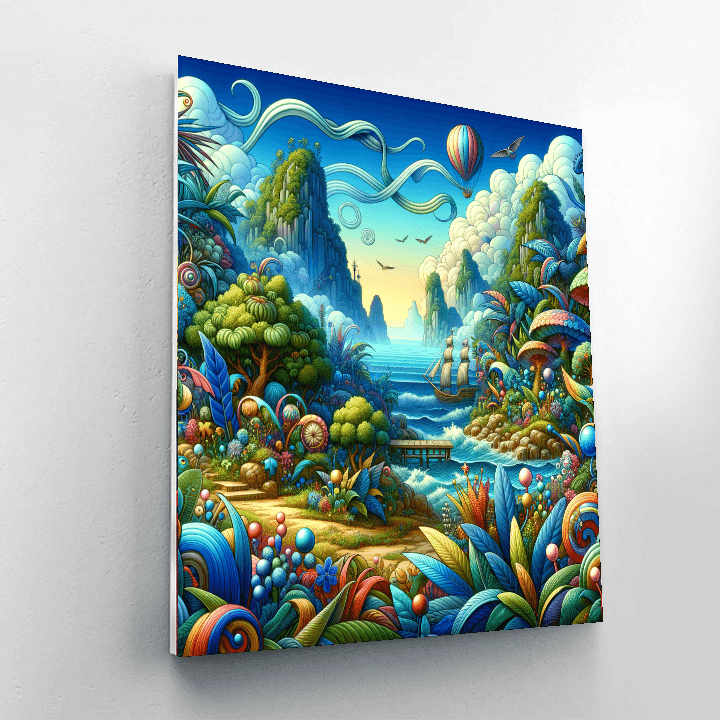 Fantasy Island Adventure DIY Paint By Numbers