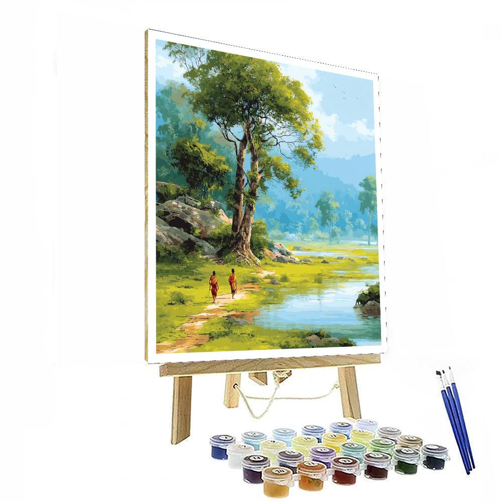 Holding Hands Through Life's Journey Numbered Painting Kits