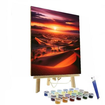 Desert Sunset Reverie Paint By Number