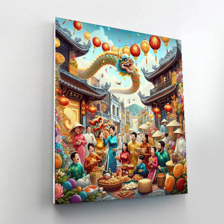 Chinese New Year - Vietnam Numbered Painting Kits