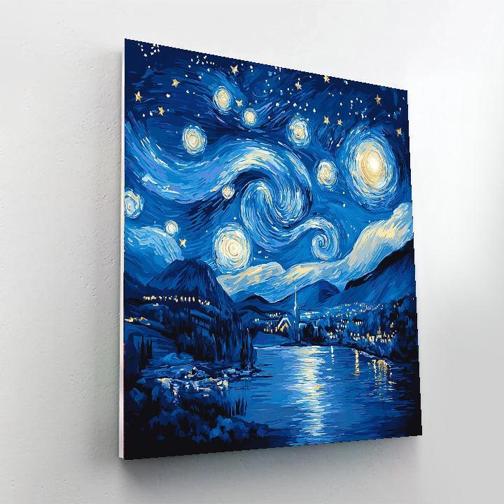 Van Gogh Inspired Starlight Serenade  Painting By Numbers Kit