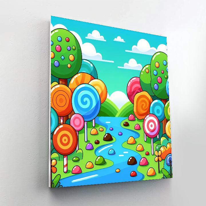Delightful Candy Land Adventure Paint By Numbers Kits