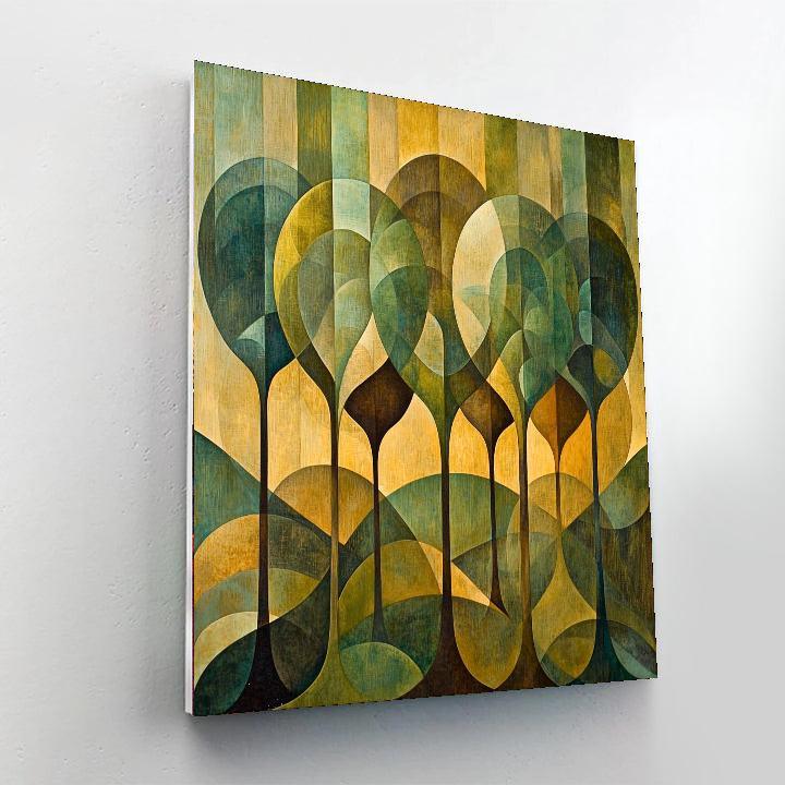 Leonardo Da Vinci Inspired Tranquil Woods  Paint By Number