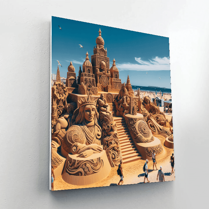 International Sand Sculpture Festival - Algarve, Portugal Number Painting