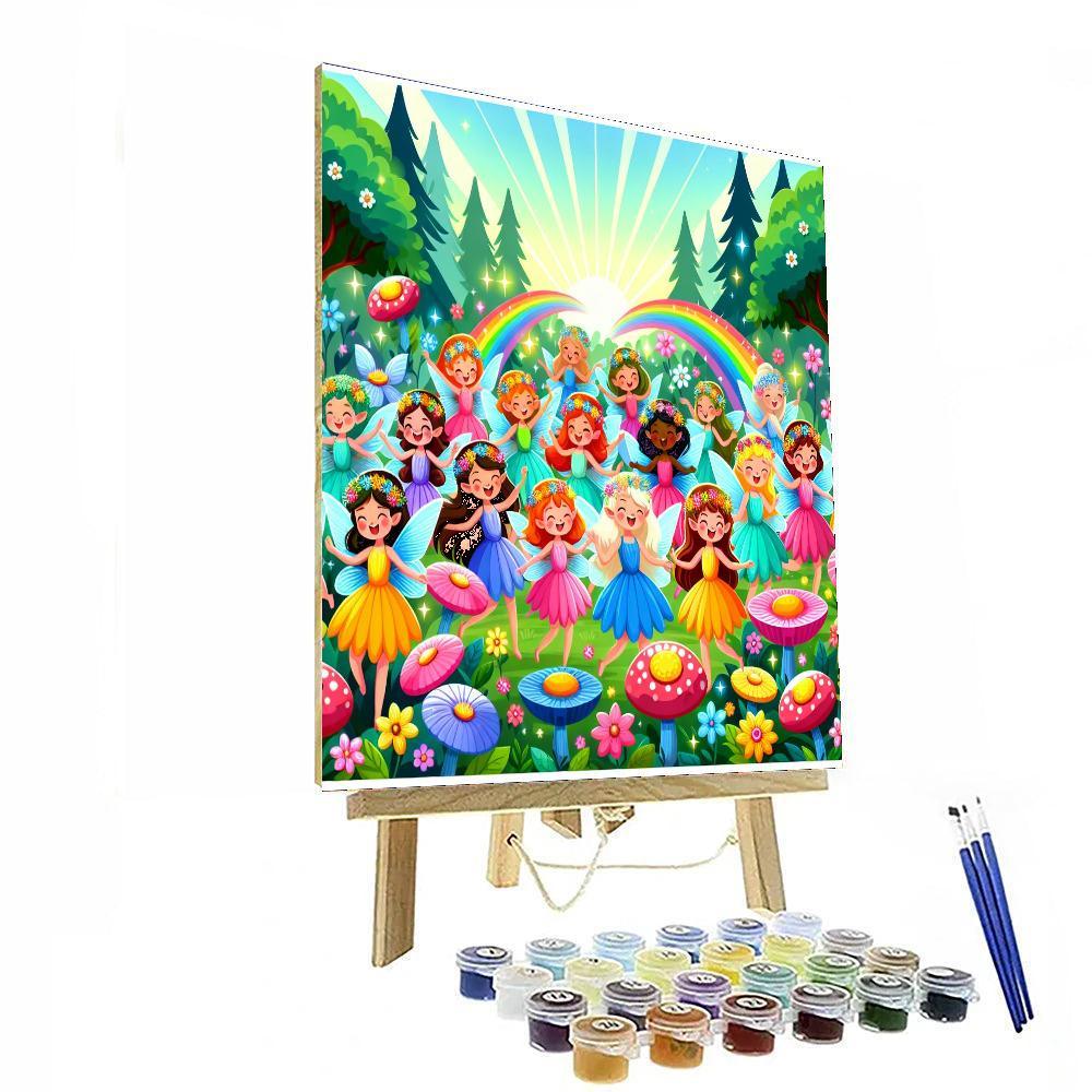 Funky Fairy Forest Paint By Numbers Art