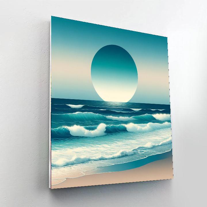 Ocean's Endless Blue Paint By Number
