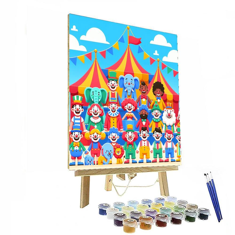 Circus Fun Parade Paint By Numbers Art