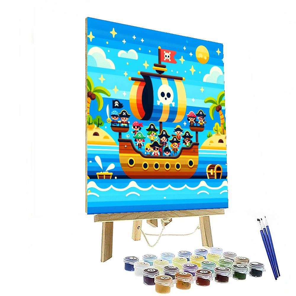 Historic Pirate Adventure Painting By Numbers Kit