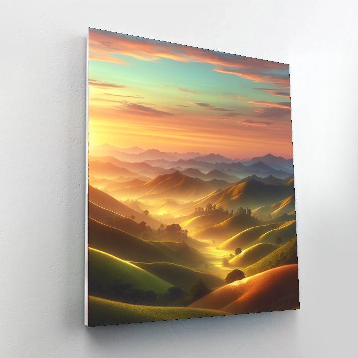 Countryside Sunrise DIY Paint By Numbers