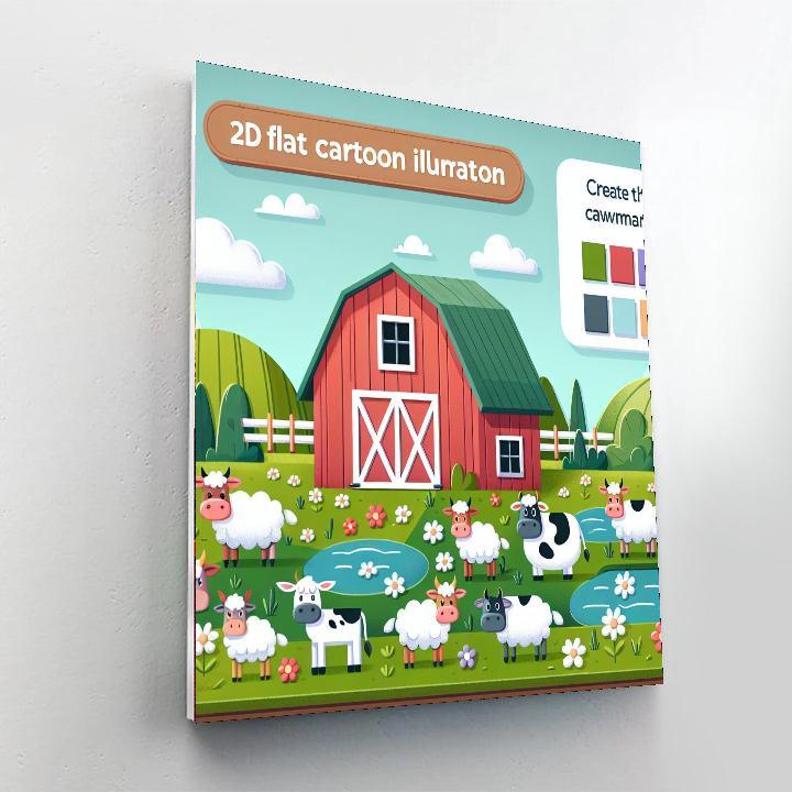 Caring Farm Animal Fun Paint By Numbers Kits