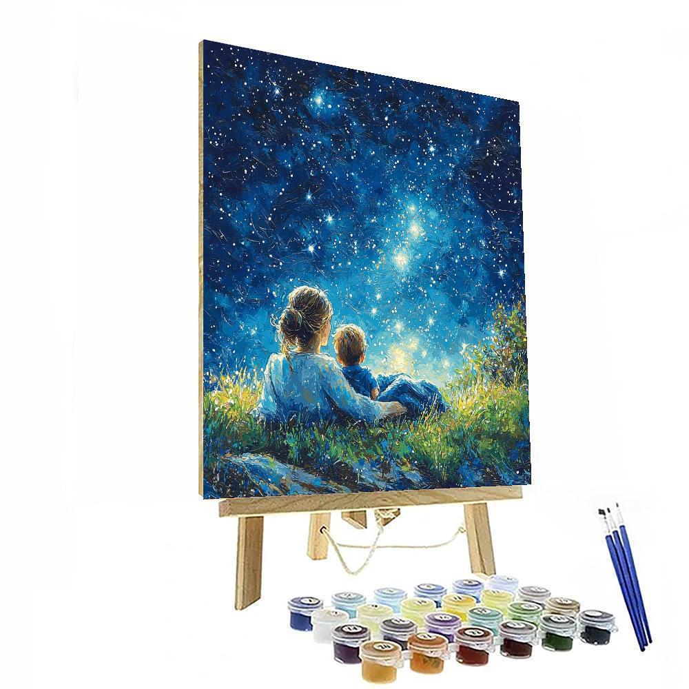 Under A Blanket Of Stars Paint By Color