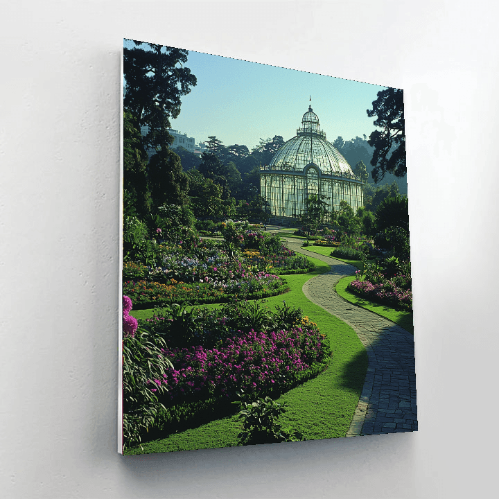 Lalbagh Botanical Garden - Bangalore Paint By Numbers KitsLalbagh Botanical Garden - Bangalore - DIY Painting By Numbers Kit - Image 2