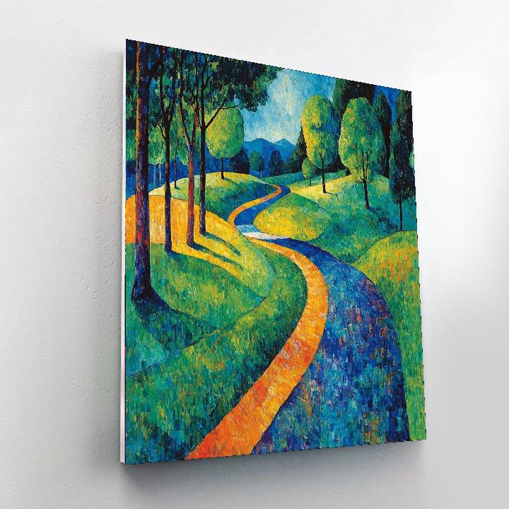 Paul Cézanne Inspired Abstract Harmony Of Nature  Painting By Numbers Kit