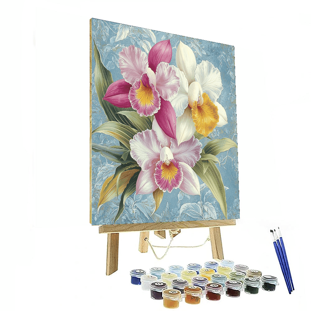 Pierre-Joseph Redouté Inspired Radiant Orchids  Paint By Numbers Art