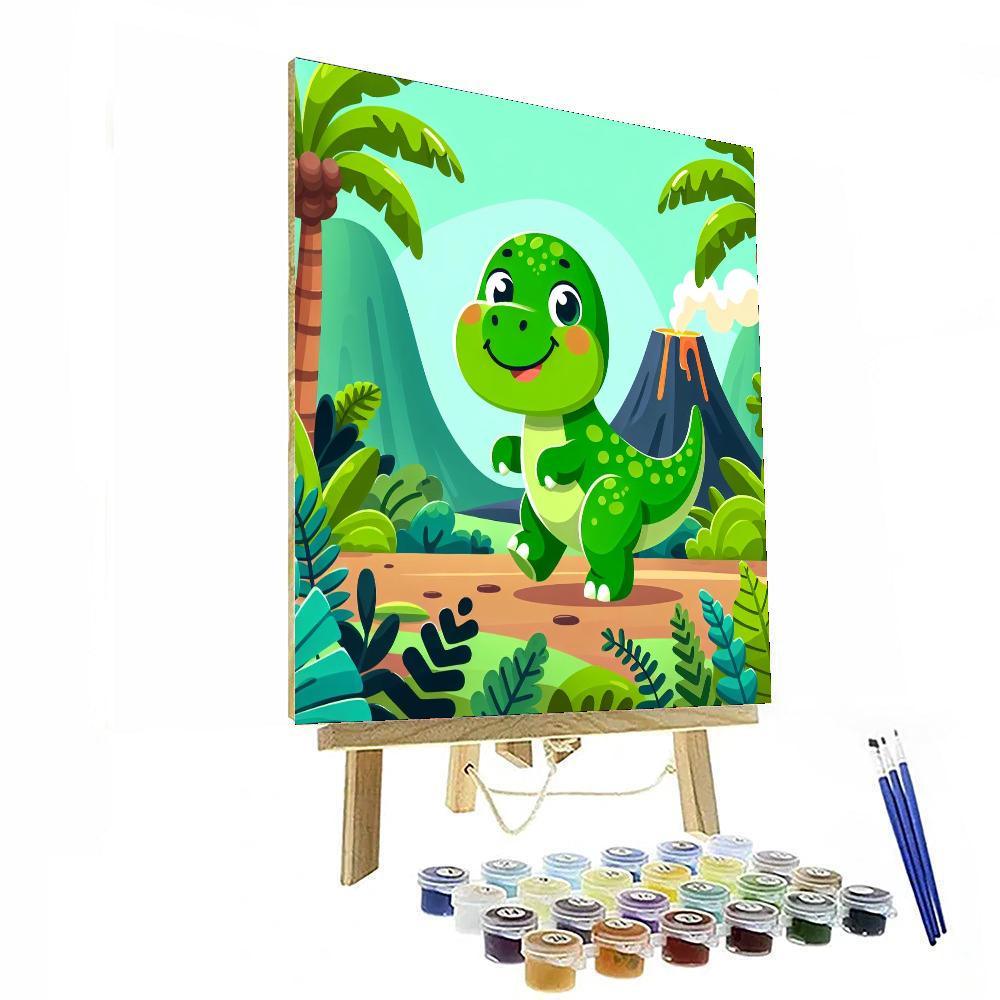 Mystic Dinosaur Expedition Paint By Color