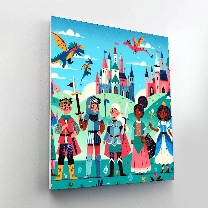 Kingdom Of Adventure DIY Paint By Numbers