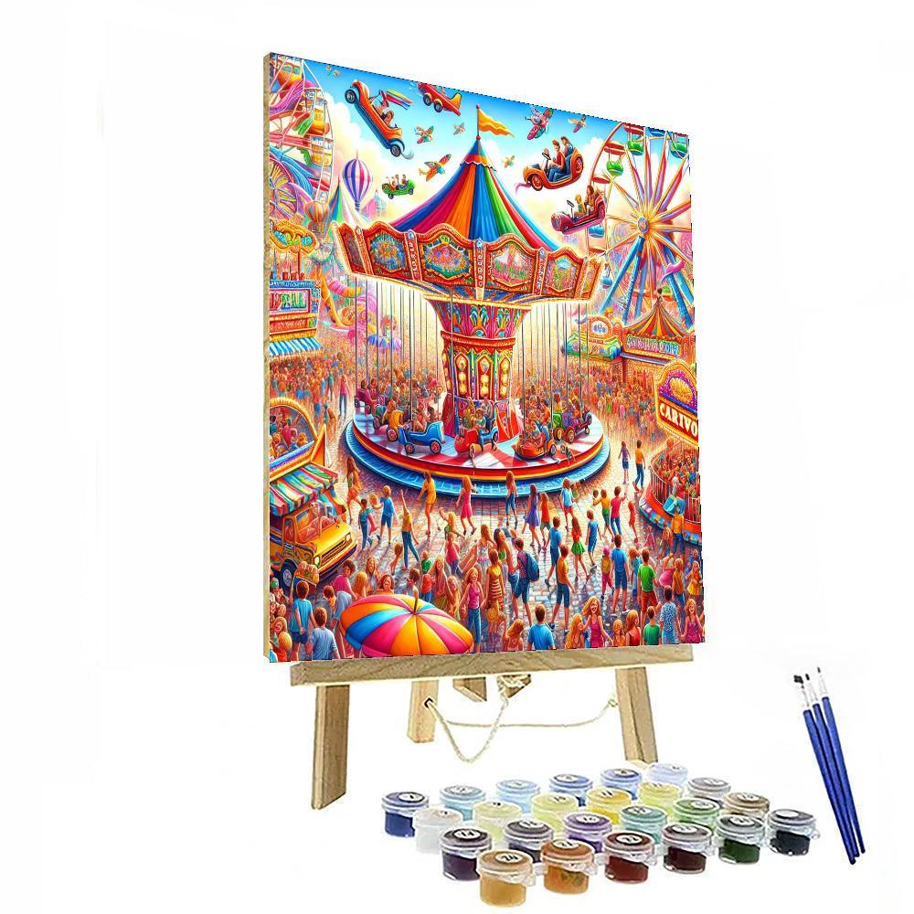 Lively Summer Carnival Numbered Painting Kits