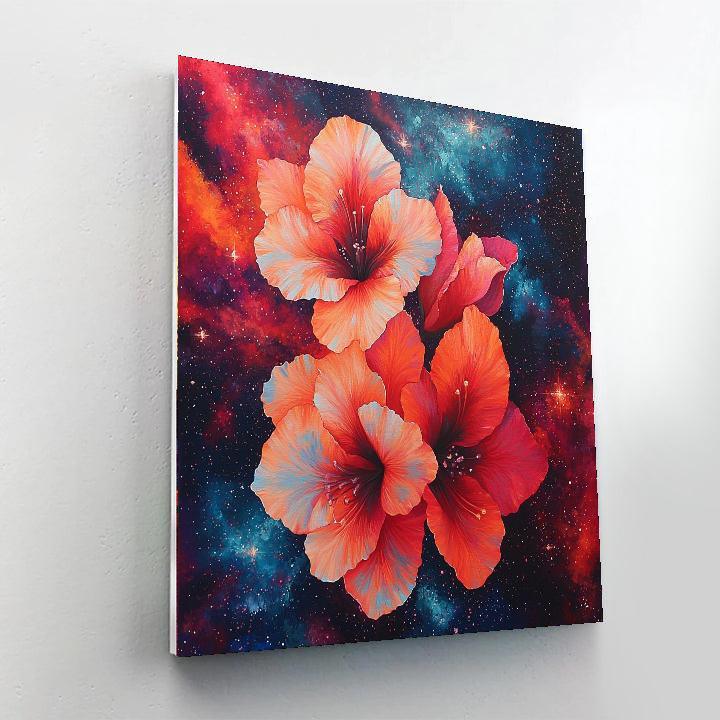 Georgia O'Keeffe Inspired Celestial Blossom Symphony  Painting By Numbers Kit