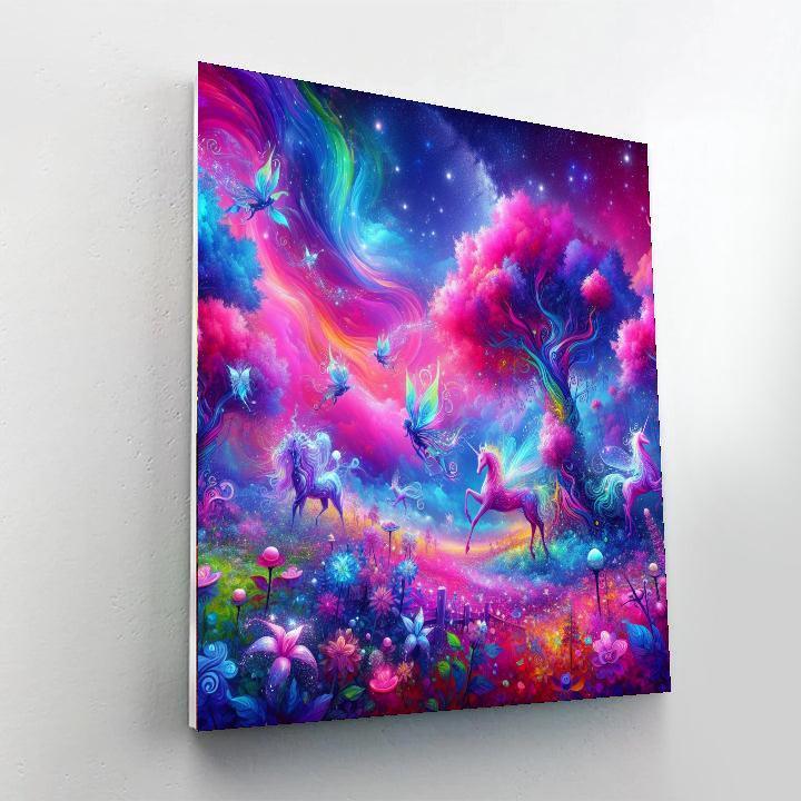 Exploring Enchanted Realms Number Painting