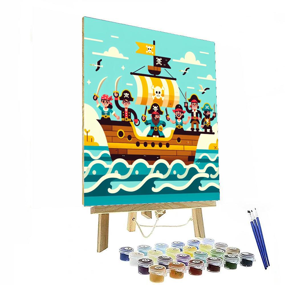 Ocean Pirate Voyage Number Painting