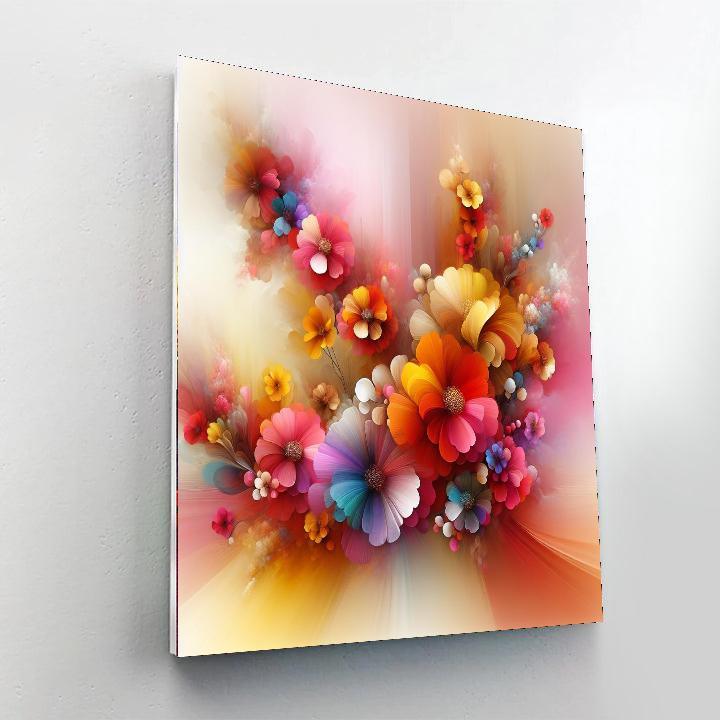 Radiant Flower Explosion Painting By Numbers Kit