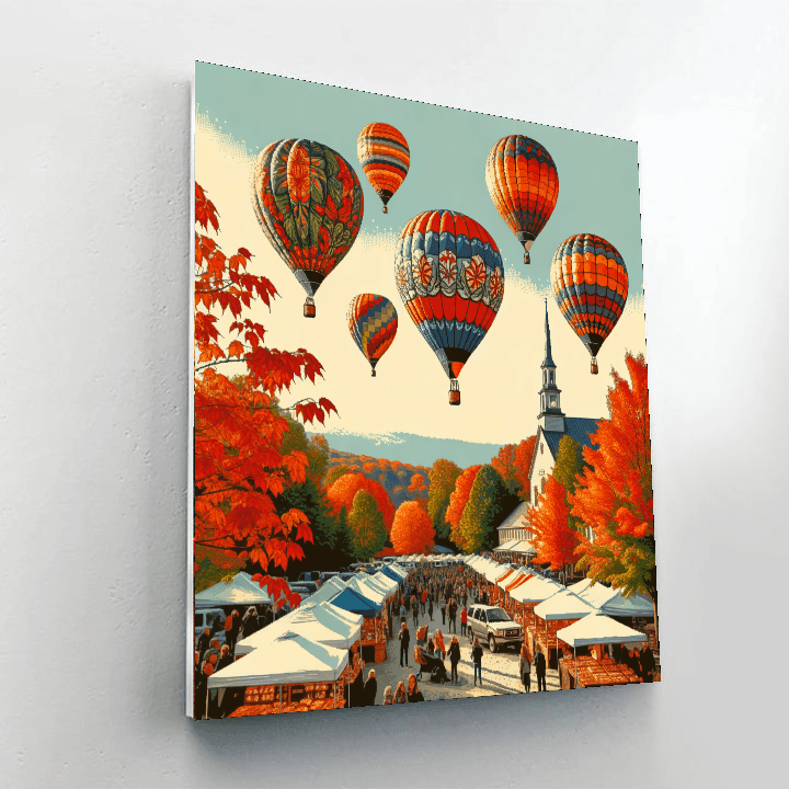 Upstate Balloon Festival - Usa Number Painting