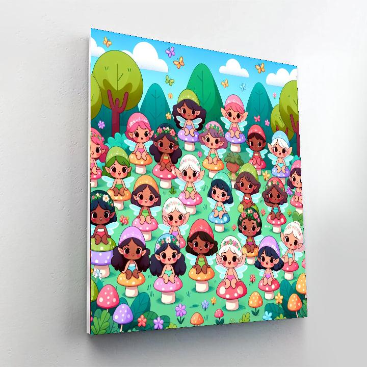 Forest Fairy's Gathering Numbered Painting Kits