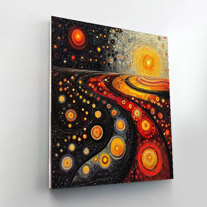 Yayoi Kusama Inspired Endless Reflections  Paint By Numbers