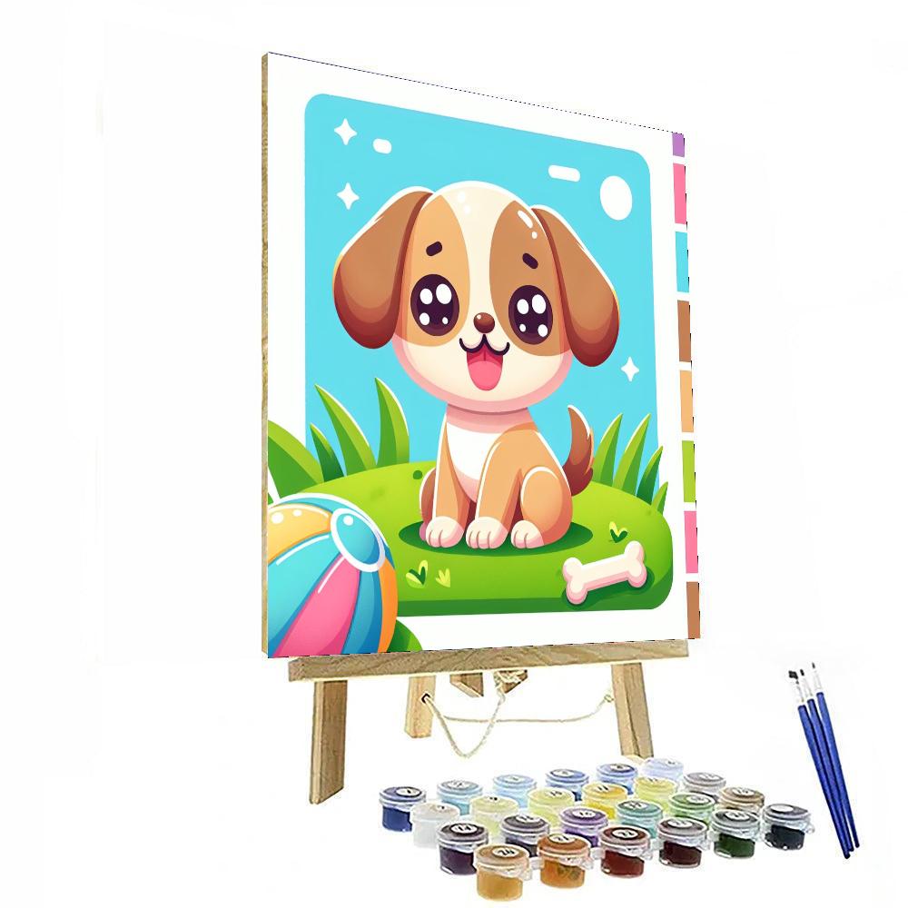 Playful Puppy Pal Number Painting