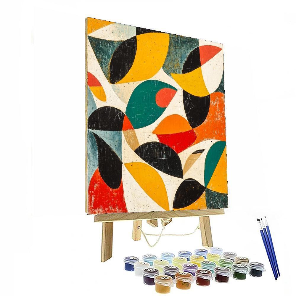 Joan Miro Inspired Serenade Of Shapes  Paint By Number
