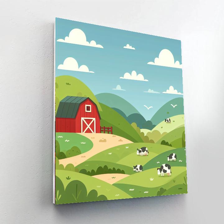 Quaint Countryside Numbered Painting Kits