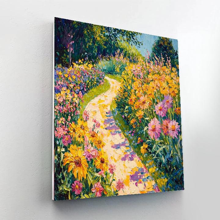 Vincent Van Gogh Inspired Sunlit Garden Pathway  Paint By Numbers Kits