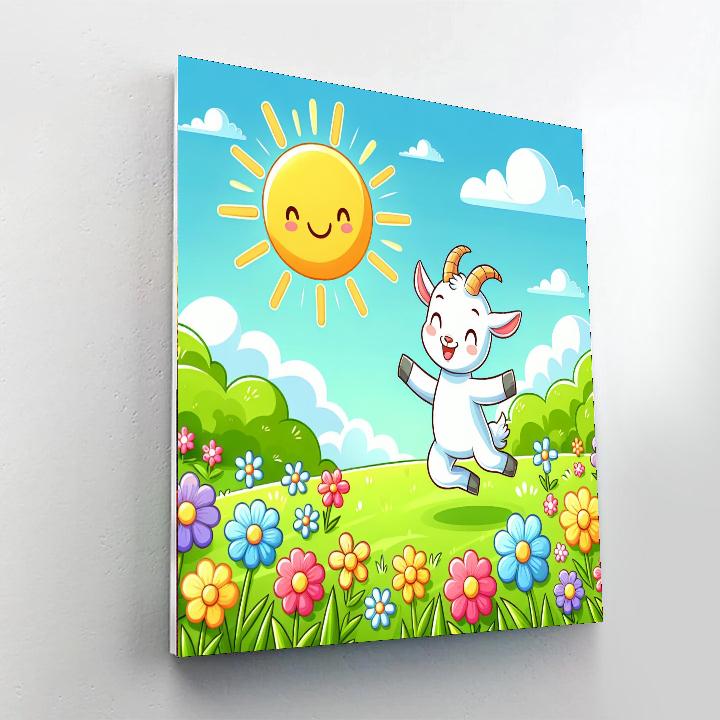 Giggles The Goat Numbered Painting Kits