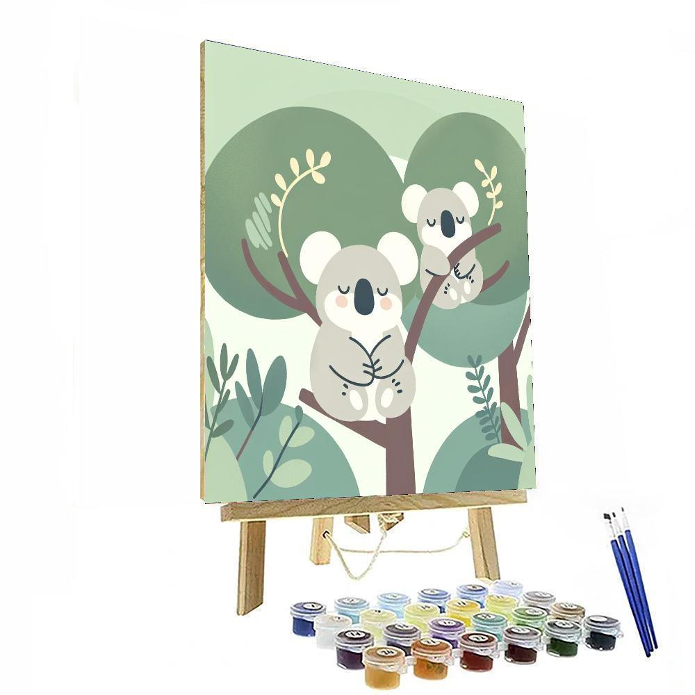 Cuddly Koala Crew Paint By Color
